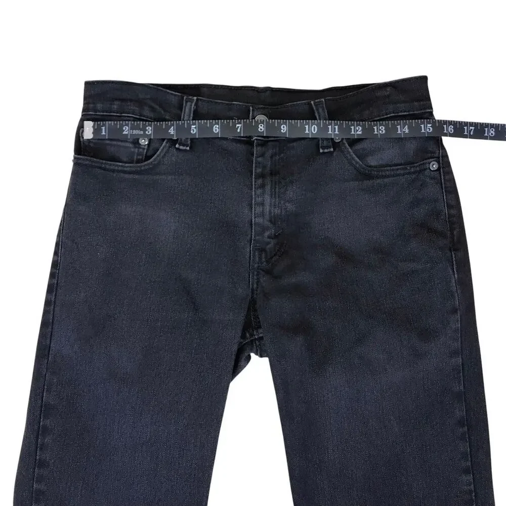 Levi’s 511 Slim Fit Jeans Men’s 30x32 Black Dark Wash Denim Skater Streetwear